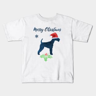 Christmas Airedale Terrier Kids T-Shirt